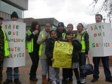 Hounslow Youth Service Financial Cuts Protest Jan 2011