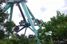Lining up for VORTEX ride